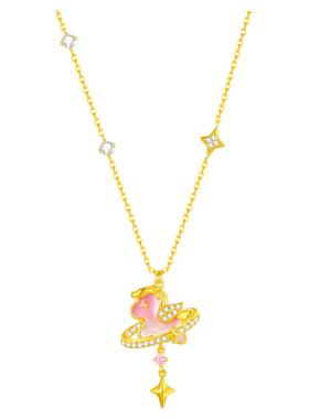 【生日礼物】周大生梦幻小马项链