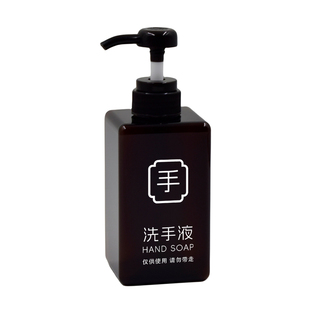 酒店分装瓶订制印刷logo店名洗发水沐浴露洗手液按压瓶替换空瓶