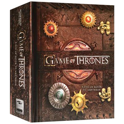 3D立体书冰与火之歌 权力的游戏英文原版Game of Thrones A Pop-Up Guide to Westeros精装艺术创意绘本