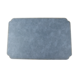 高档餐厅中式皮革餐垫双面橙色家用样板房餐桌摆台酒店会所就桌垫