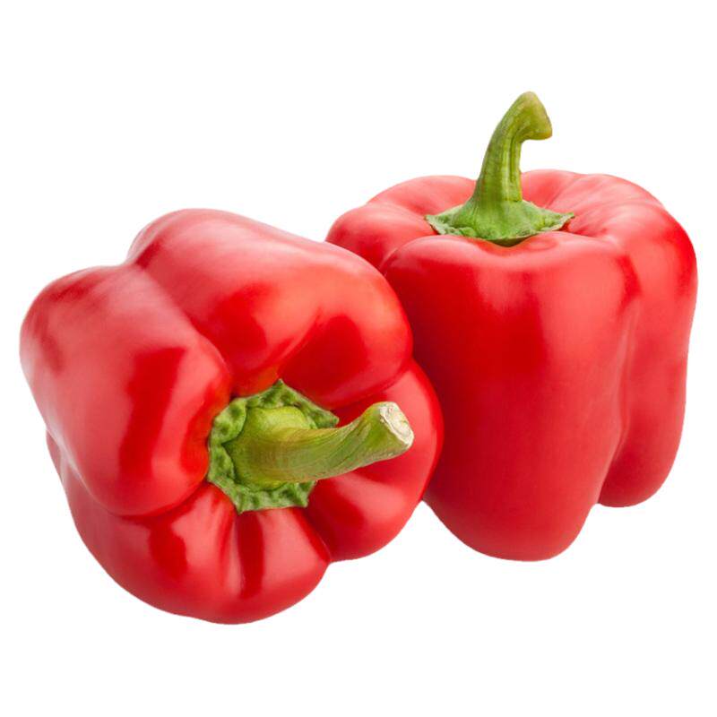红彩椒新鲜红圆椒生吃沙拉蔬菜
