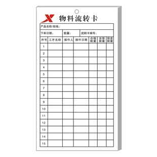 【车间专用产品工序流程卡】工厂物料生产流转卡流水线半成品状态标签纸仓库存料库存卡定制流动标识卡物资卡