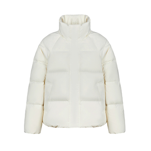 袂绒羽绒服女短款2025新款小个子加厚保暖白鸭绒冬季时尚百搭外套