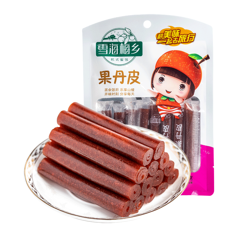 雪海梅乡山楂果丹皮150g山楂制品蜜饯零食果脯干休闲食品网