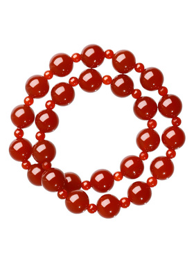 赵露思红玛瑙手链女款2025新款轻奢小众精致高级感红色女生手串