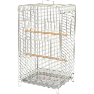 不锈钢鸟笼子新型玄凤专用鹦鹉笼子方笼家用豪华别墅大号八哥鸟笼