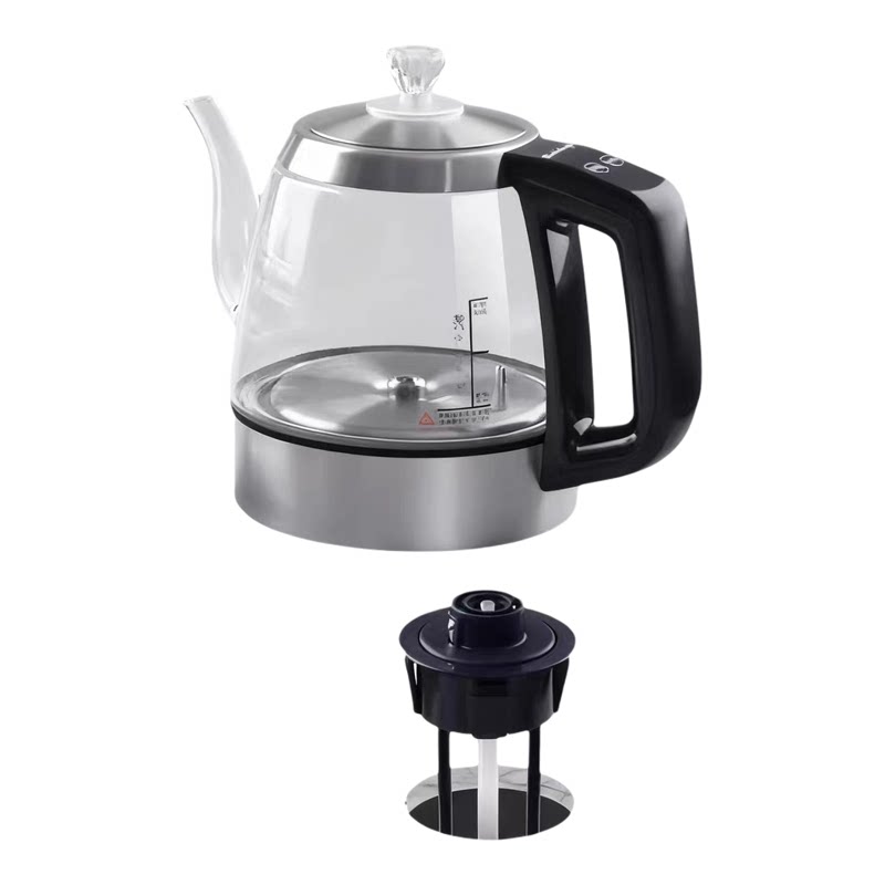 新款热卖自动上水电热水壶双孔岩板茶桌暗装内嵌入式茶台烧水茶炉