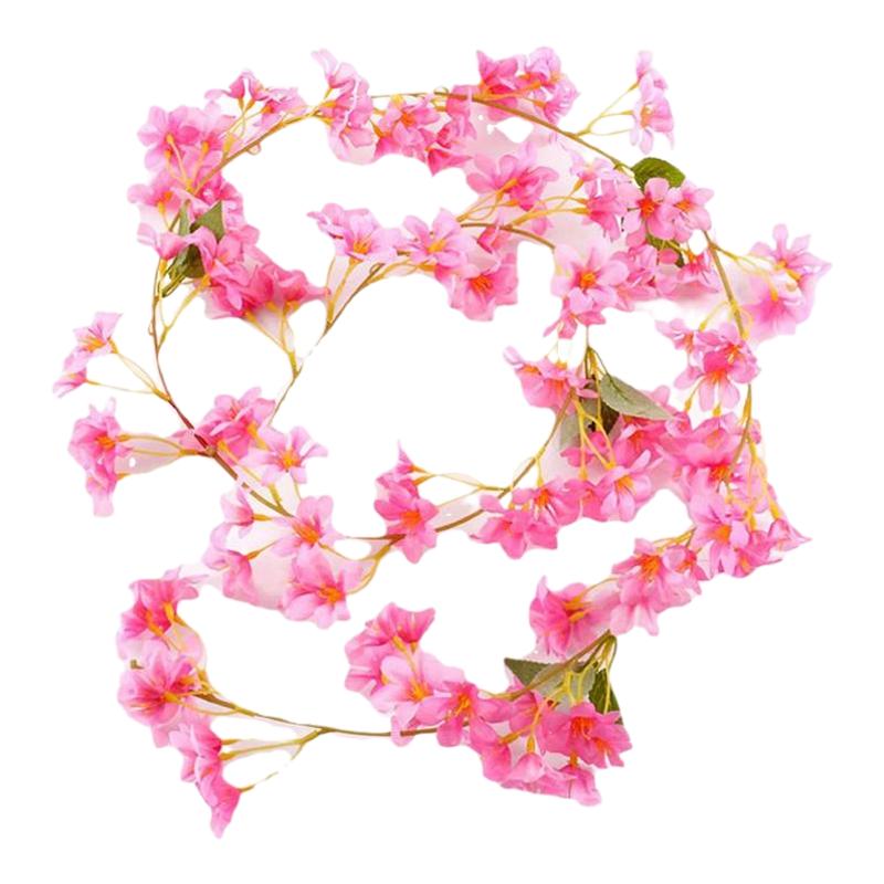 仿真迎春花樱花藤条管道缠绕假花