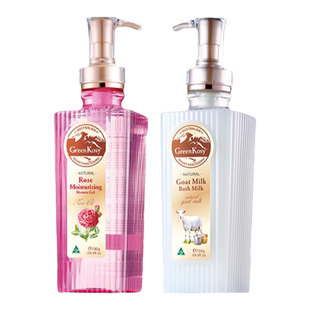 GreenKosy/绿色溪谷山羊奶玫瑰沐浴露持久留香保湿润养官方旗舰店