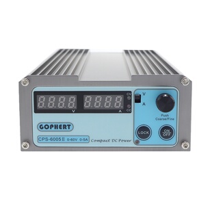 gophert直流开关电源CPS-6005II数显可调稳压电源维修60V5A3a120V