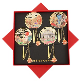 澳门塔金属书签威尼斯人大三巴牌坊官也街澳门文创纪念品定制刻字