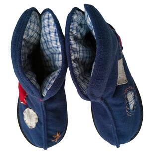 手工千层底马靴棉鞋棉花高帮布棉鞋女补丁冬季加厚保暖纯手工布鞋