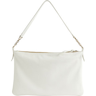 LK BENNETT白色牛皮革手提包女新款单肩包真皮