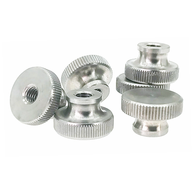 304不锈钢GB806滚花高头手拧螺母