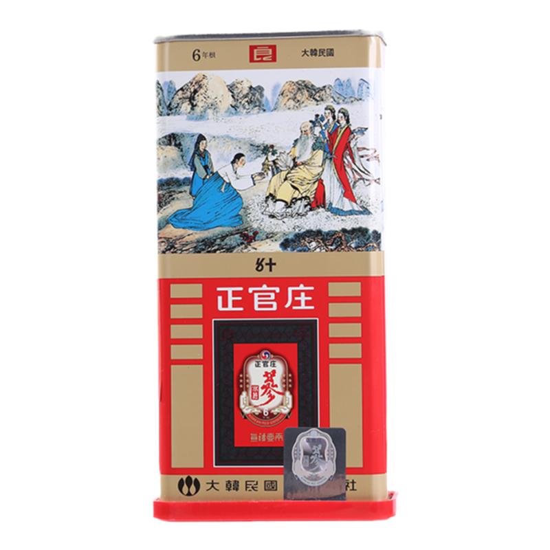 韩国进口 正官庄牌 高丽红参6年根人参[良字]50支37.5g*2件 赠礼袋
