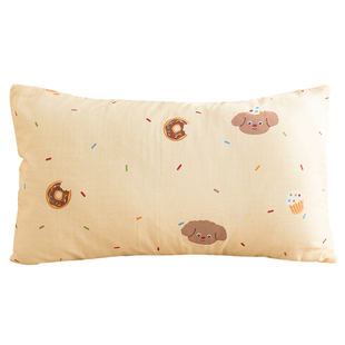 A类双层纱枕套单件纯棉枕芯套儿童50x30全棉枕套 74x48枕头套定做