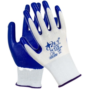 星宇手套N518劳保钢筋手套耐油浸胶涂胶工地防滑防水橡胶耐磨透气