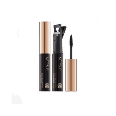 美媞秀黑珍珠魔夹卷翘睫毛膏浓密纤长持久防水不易晕染自带睫毛夹