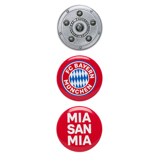 进口拜仁周边徽章套装队徽MSM沙拉盘别针胸针官方正品32660品德居