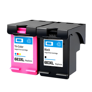 适用惠普683墨盒可加墨黑色彩色hp ink advantage 6170 6175 6570打印机6178 6578墨水盒连喷大容量