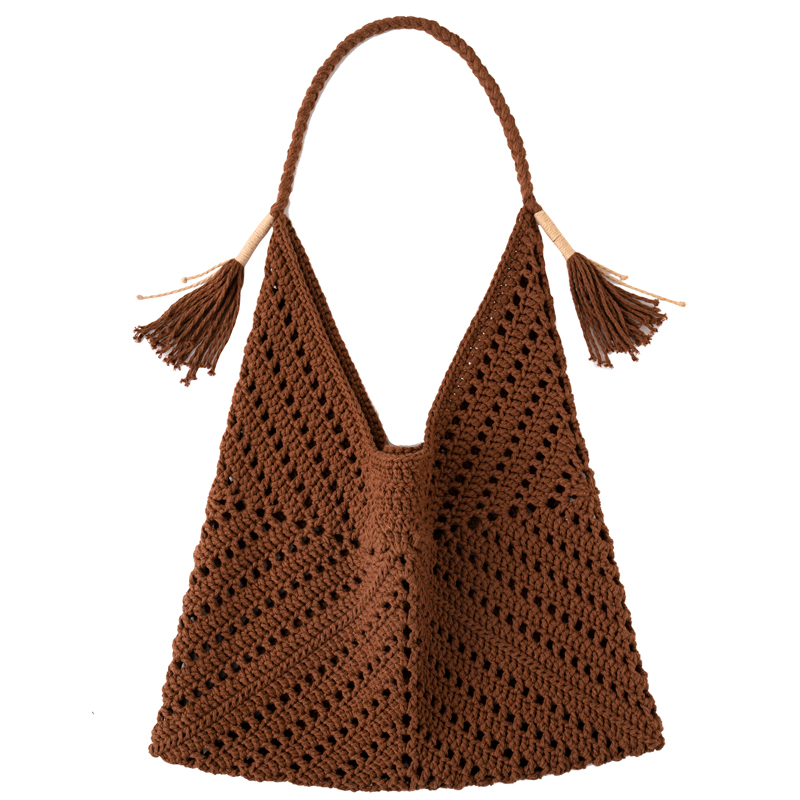 美拉德三角包材料包cloudcandy空心棉线手工编织2mm圆股线钩包线