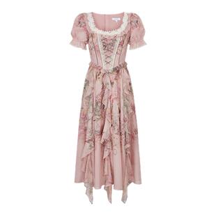 LULUALWAYS【商场同款】26夏季新款【孙乐言同款】法式显瘦仙女裙