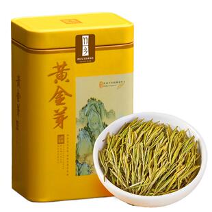 竹乡黄金芽新茶叶安吉奶白茶浓香型罐装正宗原产自饮口粮茶绿茶