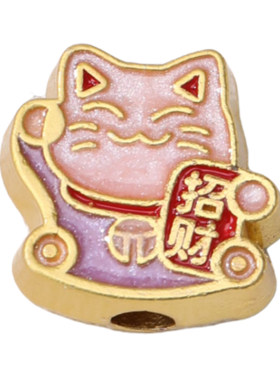 古法金滴油福字平安花朵隔珠