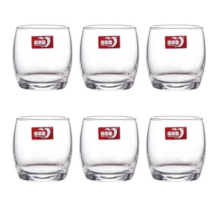 青苹果玻璃杯家用耐热家庭透明加厚客厅喝水杯子果汁泡绿茶杯套装