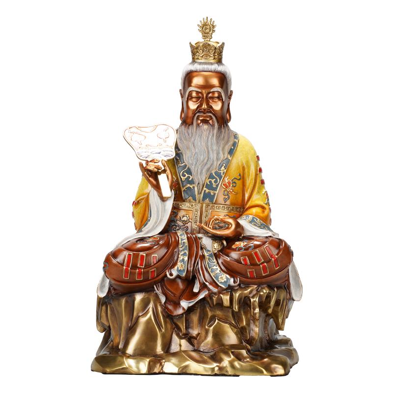 必禧利黄铜太上老君神像道观供奉