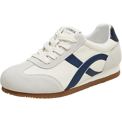 天美意2025秋新款商场同款休闲系带平底复古女阿甘鞋BL321CM5