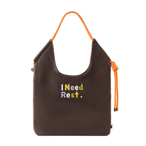 九木杂物社I NEED REST手提斜挎小托特包大容量托特包出游单肩包