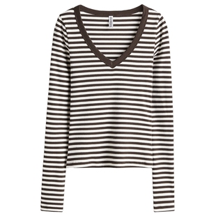 HM冬季女装V领棉质上衣1300928