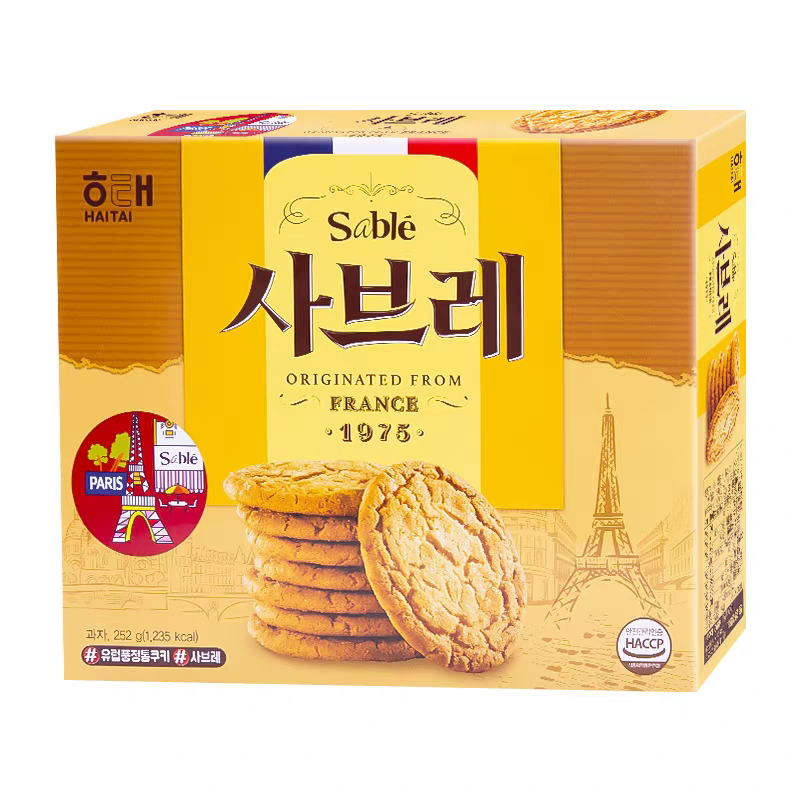 韩国进口食品 HAITAI海太甜酥饼干下午茶糕点点心怀旧休闲小零食