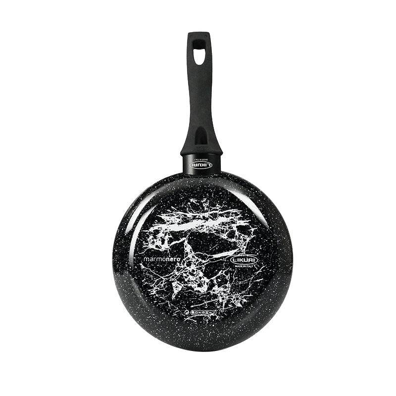 利快不粘锅意大利进口搪瓷炒锅家用燃气灶无油烟煎炒平底锅炒菜锅