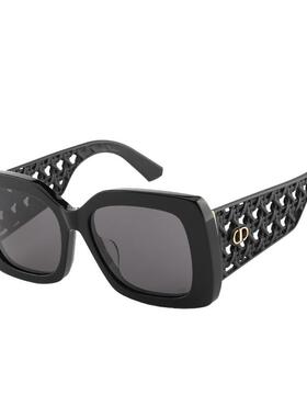 【自营】DIOR/迪奥黑金logo板材方框墨镜镂空太阳镜VERYDIOR S1F