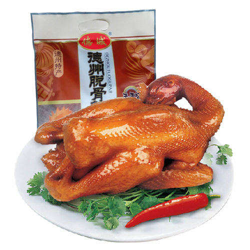 德州产五香脱骨扒鸡500g烧鸡包邮山东特产卤味鸡肉熟食零食真空鸡