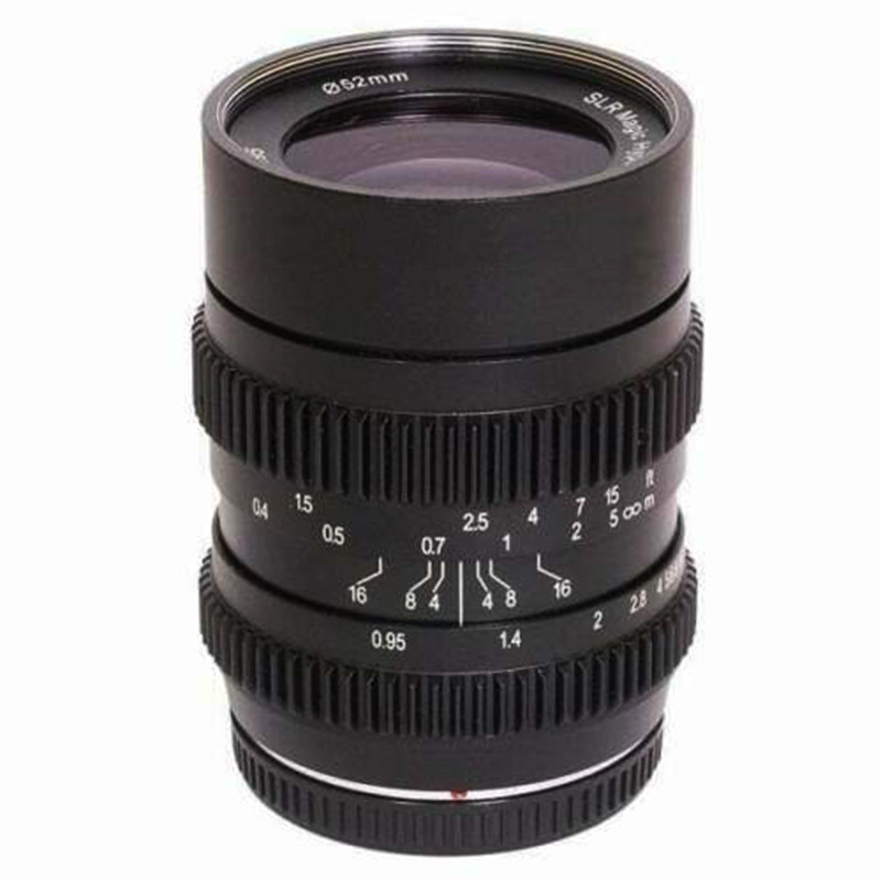 slrmagic25mm t0.95大光圈手动定焦微单相机m43人像电影镜头国产