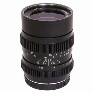 slrmagic25mm t0.95大光圈手动定焦微单相机m43人像电影镜头国产