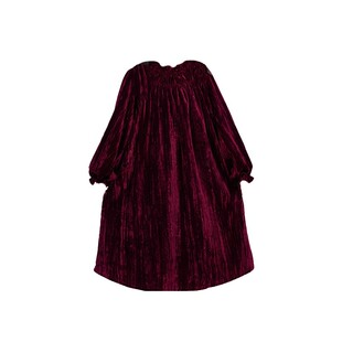 女童丝绒连衣裙2024秋冬款儿童洋气公主裙中大童圣诞新年节日长裙