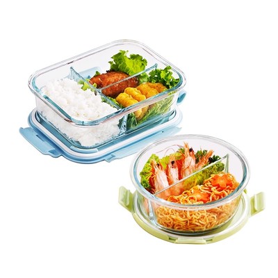 圆形饭盒上班族可微波炉加热饭盒