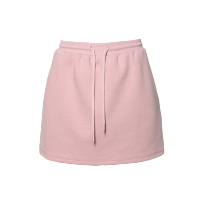 高腰有裤里抽绳半身裙