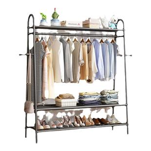 卧室落地挂衣架晾衣架简易晾衣杆阳台晒衣架家用宿舍晒衣服架子