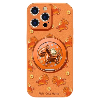 适用荣耀系列金币琉璃小马手机壳