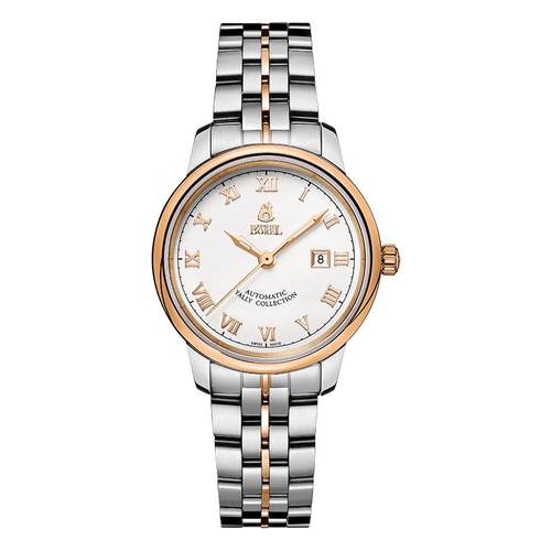 瑞士手表依波路女表雅丽系列间金钢带罗马刻度时尚手表女款机械表