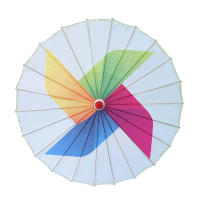 油纸伞六一儿童飞旋的梦大风车表演伞舞蹈花伞礼物布景装饰道具