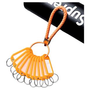 新款钥匙盘收纳串可标记中介钥匙扣挂件分类钥匙圈环锁匙牌出租房