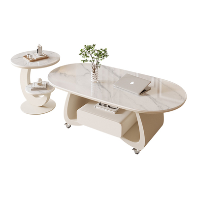 现代简约小户型岩板茶几组合