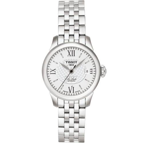 Tissot天梭官方正品力洛克系列机械钢带手表女表