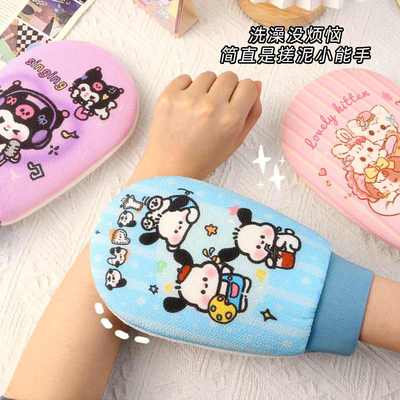 卡通搓澡巾细砂女士专用神器不手套泥不洗澡搓澡伤强力巾搓疼皮肤